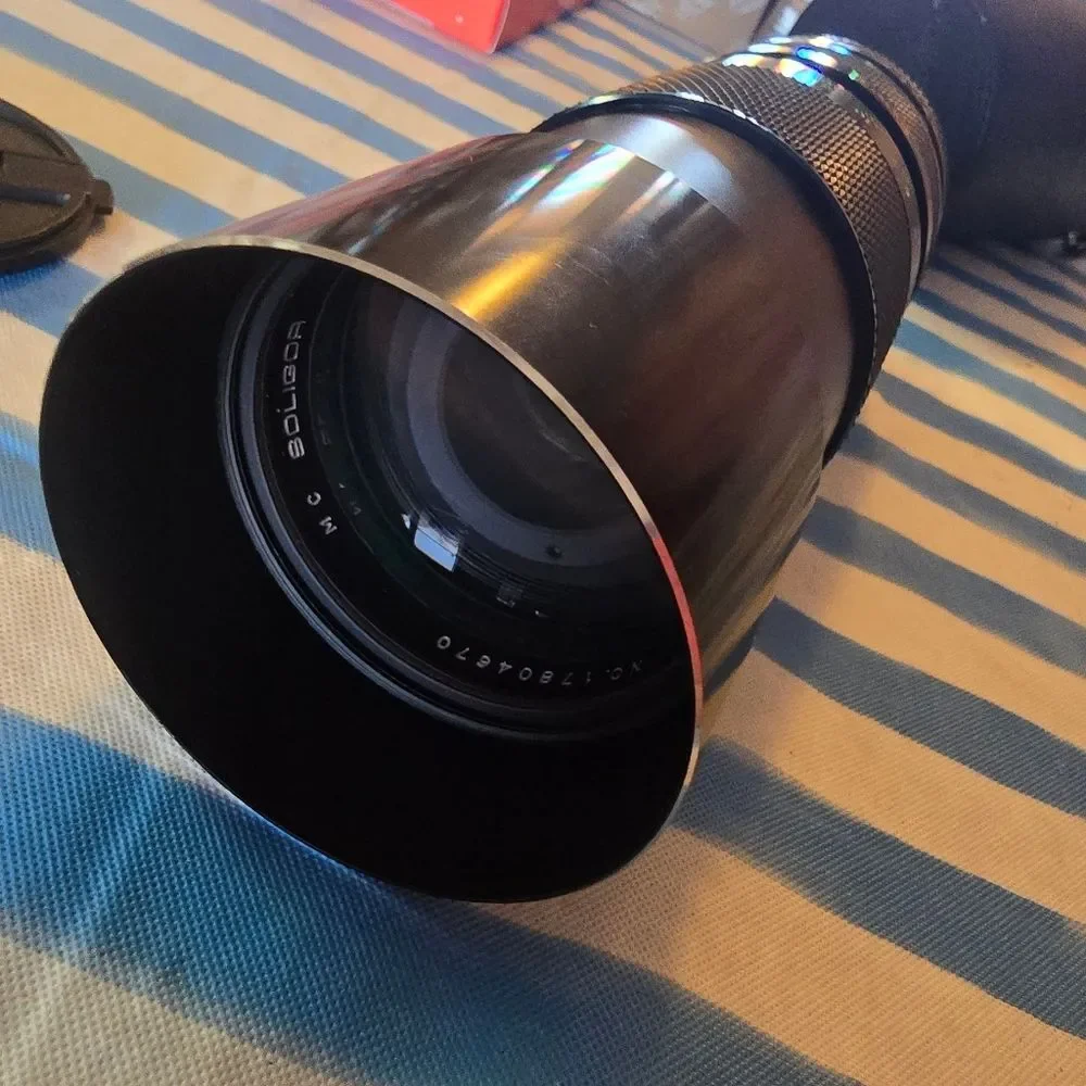 Vintage Soligor MC 100–300mm f/5 Telephoto Zoom Lens Made in Japan
